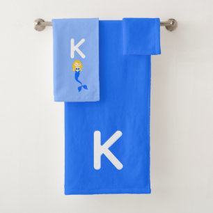 Sirène Monogramme Bleue Mermaid