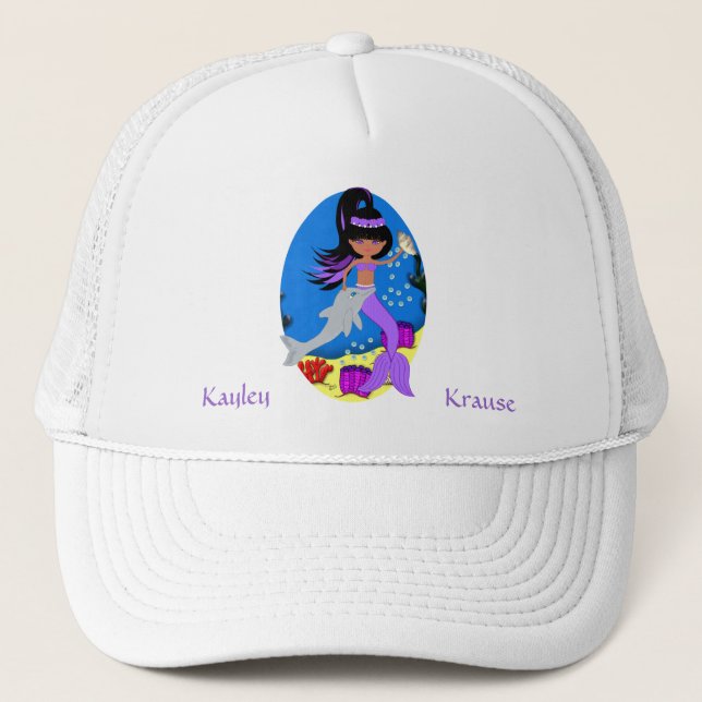 Sirène pourpre avec Casquette dauphin (Devant)