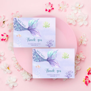 Sirène sous le Baby shower du Merci de mer