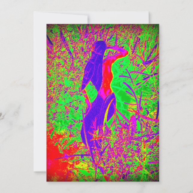 sirène super rétro hippie violette (Devant)