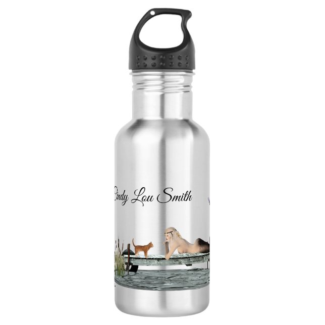 Sirène Sur La Bouteille D'Eau De L'Amarrages (Devant)