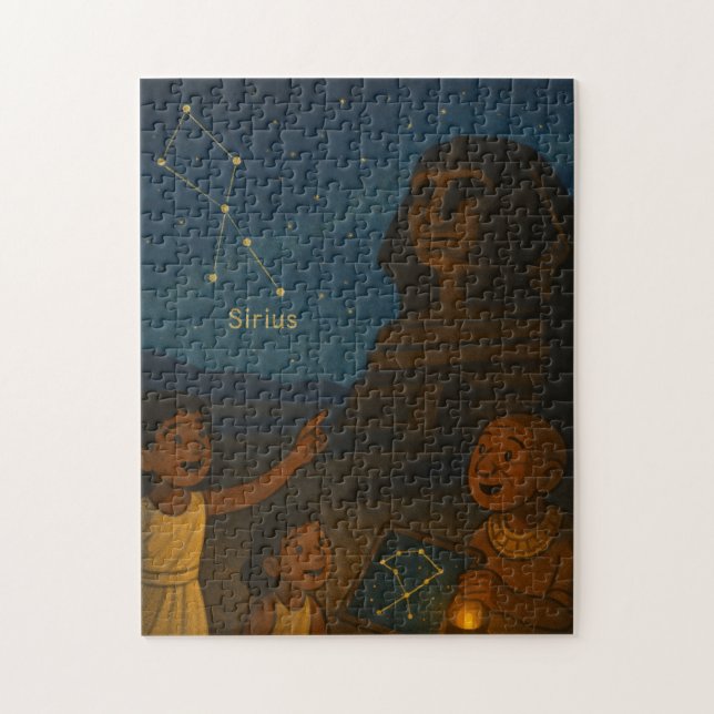 Sirius Constellation Puzzle Sacré Or Divin (Vertical)