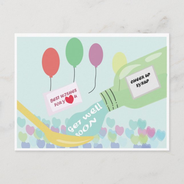 Sirop de Bonne Récupération Carte Postale (Devant)