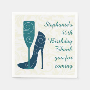 Siroter des serviettes en papier de champagne de v