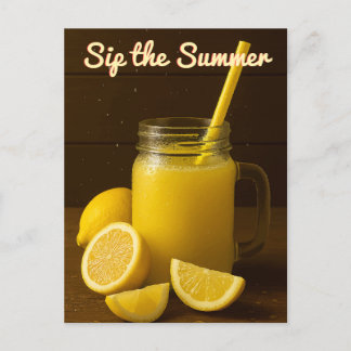 Sirotez l'été - Carte postale jus de citron