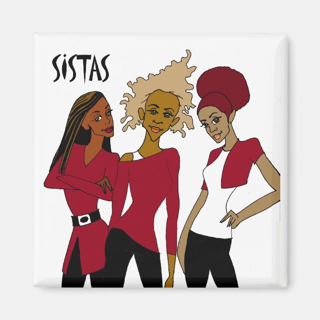 Sistas - Aimant (Carré) (Devant)
