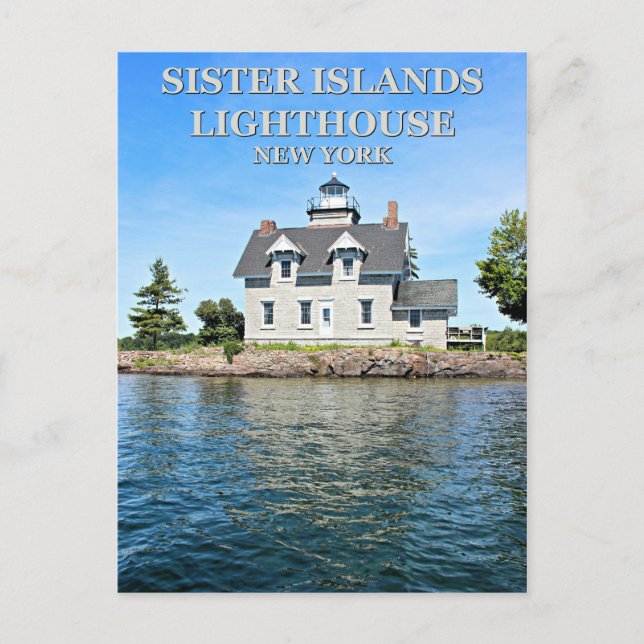Sister Islands Lighthouse, New York Carte postale (Devant)