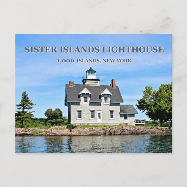 Sister Islands Lighthouse, New York Carte postale (Devant)