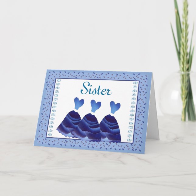 SISTER Maid of Honor Invitation - PERIWINKLE Gowns (Devant)