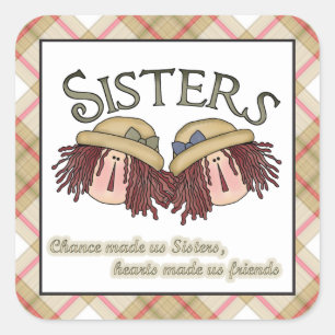 Sister poem fun famille sticker