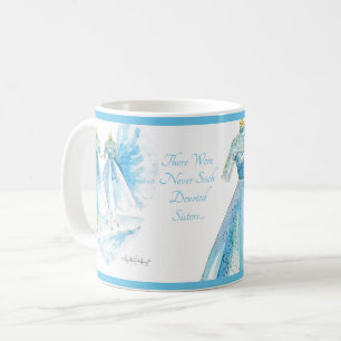 Sisters Blue Dress Mug de Heather French Henry