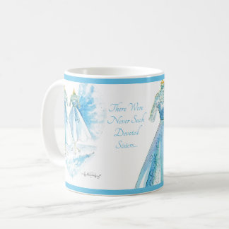 Sisters Blue Dress Mug de Heather French Henry