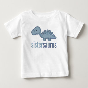 Sistersaurus Dinosaur soeur jumelée TShirt