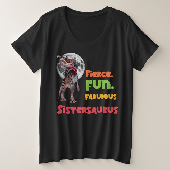 Sistersaurus Équipe de dinosaures sœurs appariées  (Design devant)