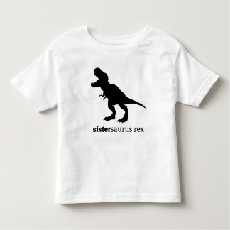 Sistersaurus rex assorti tshirt famille dinosaure