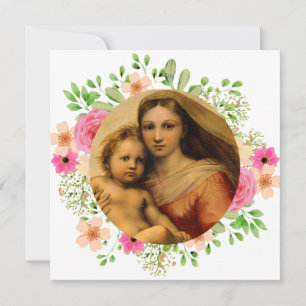 Sistine Madonna et Enfant Rafael Peintures Master
