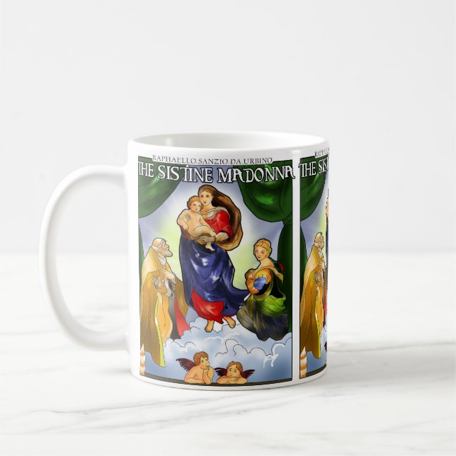Sistine Madonna Mug café (Gauche)