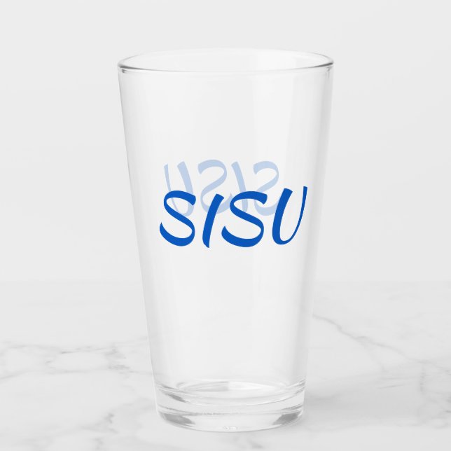SISU Tumbler finlandais en verre (police alternati (Devant)