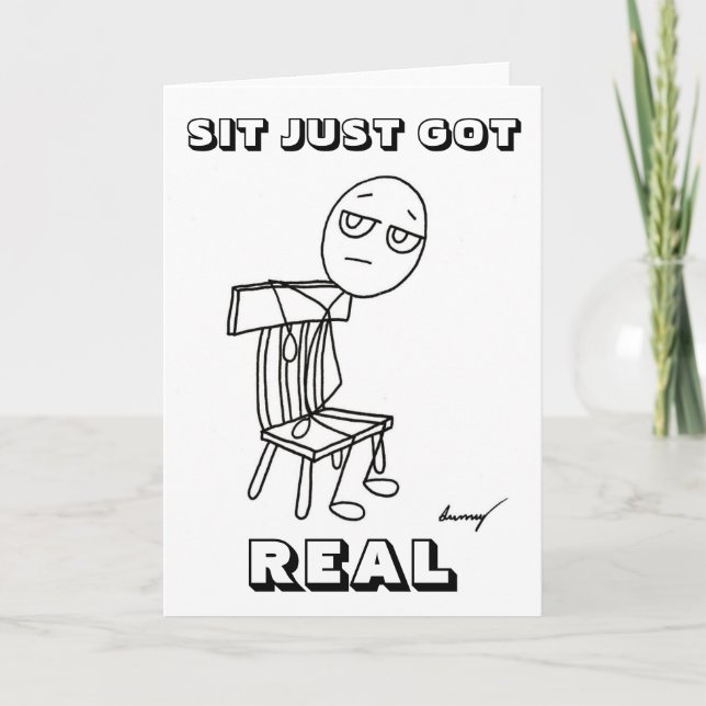 SIT A JUSTE UNE VRAIE Carte de voeux (Devant)