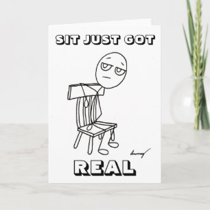 SIT A JUSTE UNE VRAIE Carte de voeux