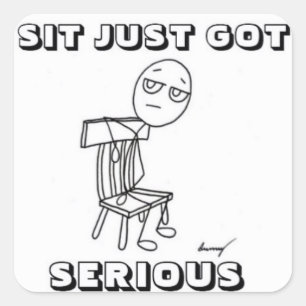 SIT JUSTE GOT Stickers SÉRIEUX - Set de 20