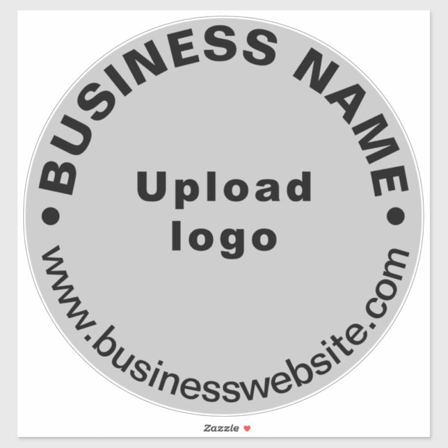 Site d'affaires sur Gris Grand Sticker de Vinyl Ro (Feuille)