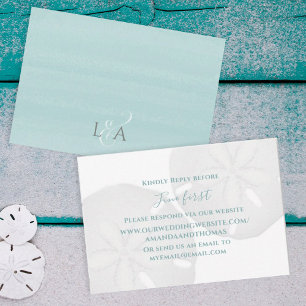 Site de mariage Coastal Beach Sand Dollar - RSVP