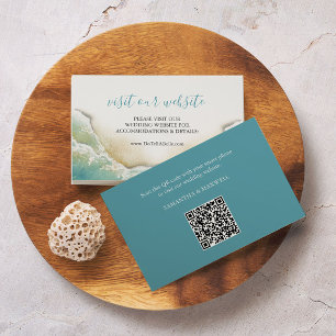 Site Mariage côtier Insérer carte bleu turquoise
