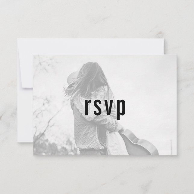 Site Moderne Minimaliste Simple Photo RSVP (Devant)