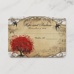 Site Web de Cartes de Table à Feuille de Coeur Rou