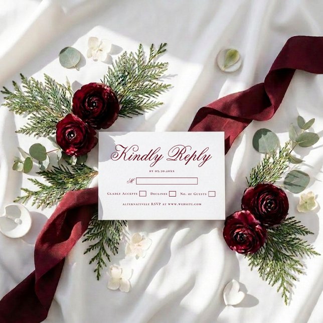 Site Web de Mariage Réponse Aimable Élégant (Créateur téléchargé)