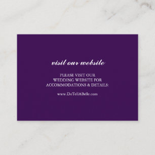 Site Web Mariage violet Insérer une carte simple