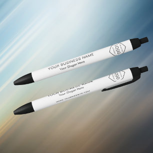 Site Web Promotionnel Logo Entreprise Stylo Noir B