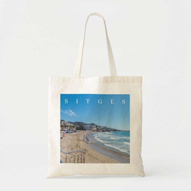 Sitges beach view tote bag (Devant)