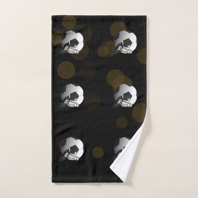 Six Boules De Football, (Serviette à main)