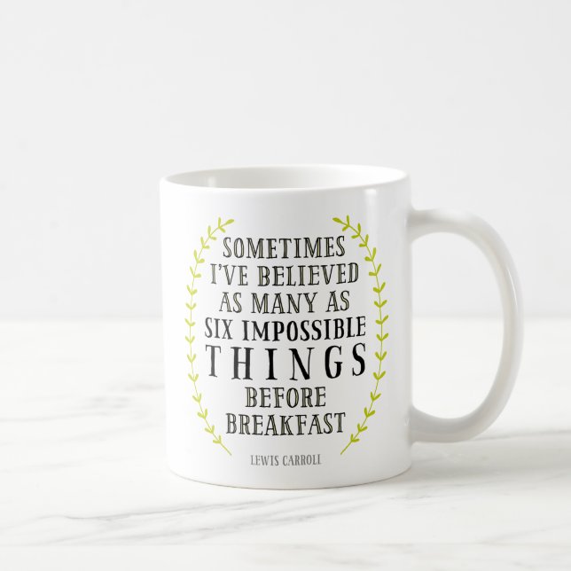 Six Choses Impossible Citer Les Mugs (Droite)