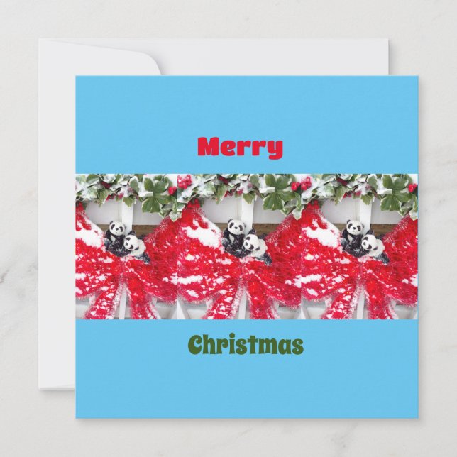 Six Darling Pandas à Noël (Devant)