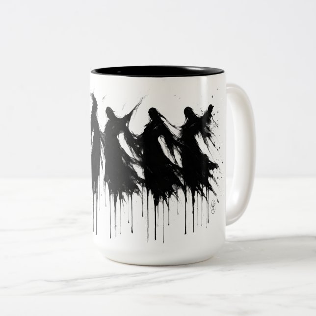 Six Dripping Shades – Mug Encre Ensorcelée (Devant droit)
