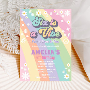 Six est une invitation à l'anniversaire