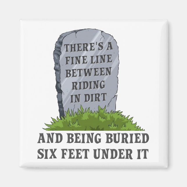 Six Feet Under Dirt Bike Motocross Aimant pour Réf (Devant)
