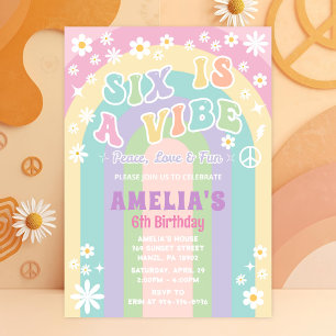 Six Invitations d'anniversaire Invitation de fêt
