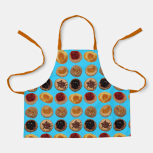 Six Kolaches sur un tablier bleu clair