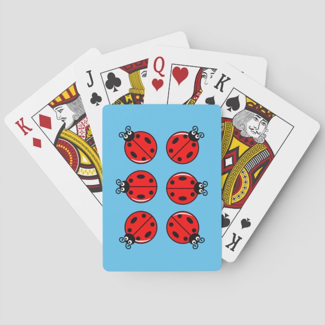 Six Little Ladybugs - Cartes De Jeu Classiques (dos)