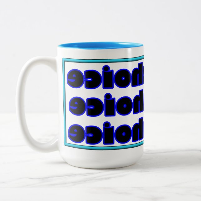 Six Par Six Mug À Café À Deux Tons (Gauche)