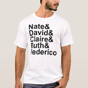 Six pieds sous le T-shirt de noms