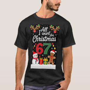 Six Seven 6 7 T-shirt de Noël drôle Meme Fêtes