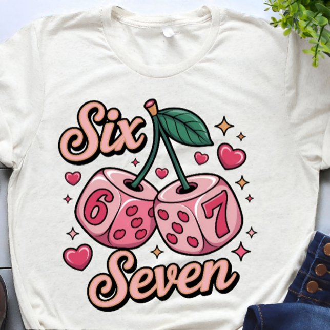 Six Seven Love Dice Valentines Day Women's T-shirt (Créateur téléchargé)