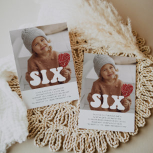 Six - Super Photo Invitation Anniversaire