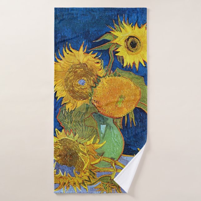 Six tournesols, Van Gogh (Serviette de bain)