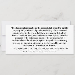 Sixième amendement à la Constitution des États-Uni